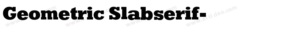 Geometric Slabserif字体转换
